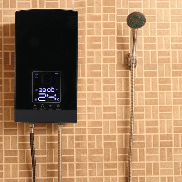 Calentador de Agua Eléctrico Instantáneo Bling Bling Montado en la Pared Control de Voz
