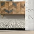 thumbnail image 3 of Rugs USA Ander Striped Wool-Blend Area Rug, 8' 6" x 11' 6", Ander Dark Grey, 3 of 6