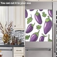 thumbnail image 4 of Dailycode Dishwasher Magnet Cover Magnetic Fridge Door Cover Home Kitchen Decor, Eggplant and Leaf, 23"x 26", 4 of 6