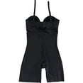 thumbnail image 2 of Red Hot Womens Solid Cupped Shapewear Romper, Black, Medium, 2 of 2
