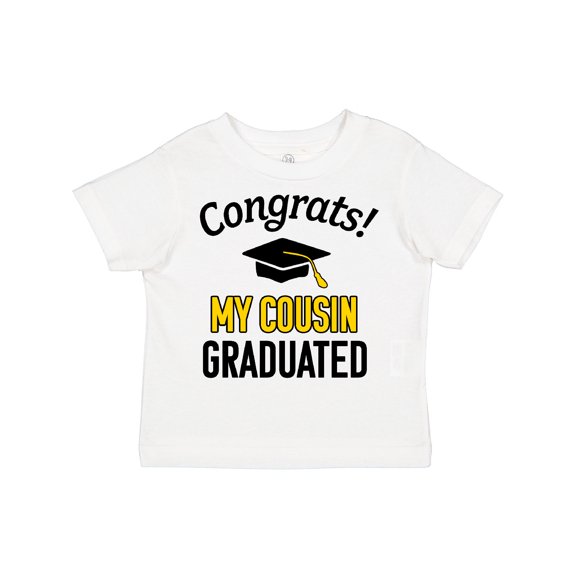 Inktastic Congrats My Cousin Graduated with Cap Boys or Girls Toddler T-Shirt