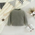 thumbnail image 6 of Chenyin Baby Girls Boys Knit Sweater Toddler Cotton Pullover Knit Tops Spring Fall Crewneck Long Sleeve Jumper for Unisex 12 Months -5 Years, 6 of 9