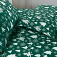 thumbnail image 5 of Elegant Comfort Luxury Soft Bed Sheets Holiday Pattern 1500 Series Microfiber-Softness Wrinkle and Fade Resistant (6-Piece) Bedding Set, Twin XL, Hunter Green Christmas Tree, 5 of 5