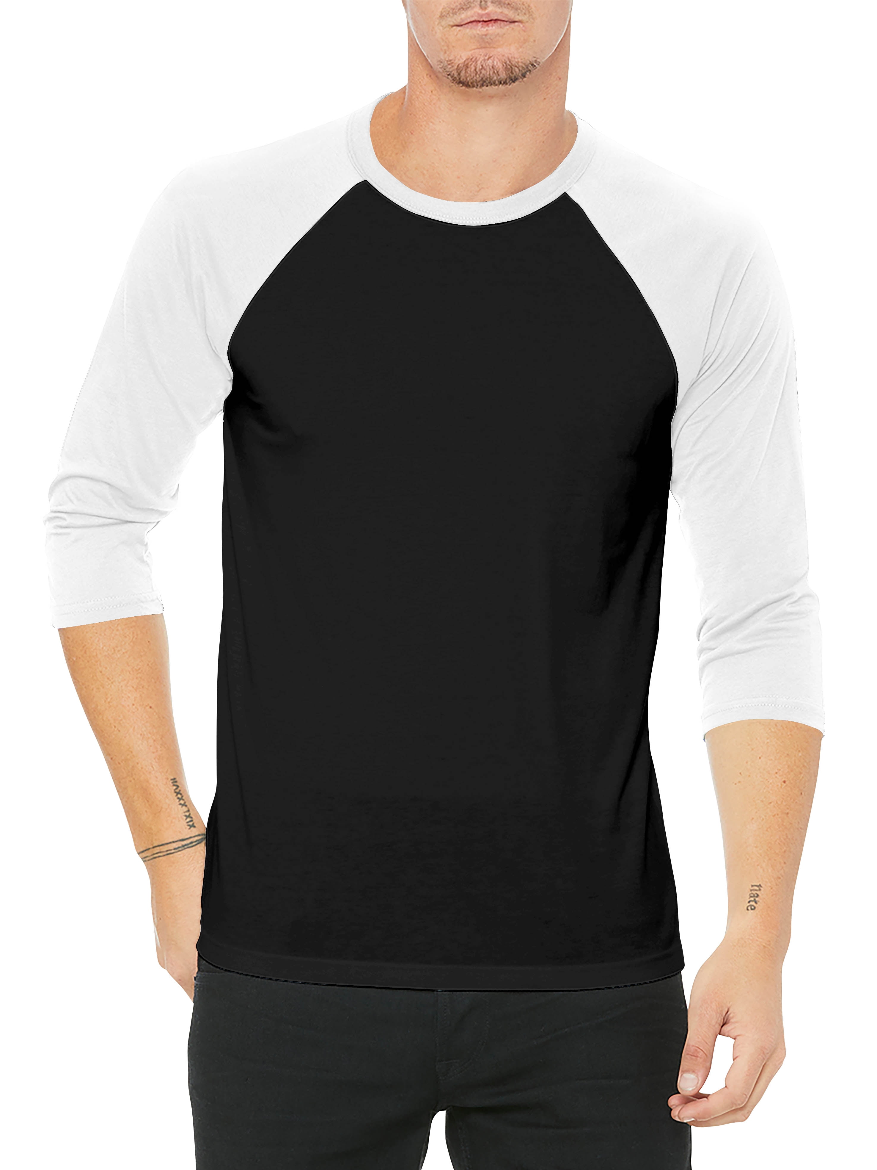 3 4 sleeve plain t shirts