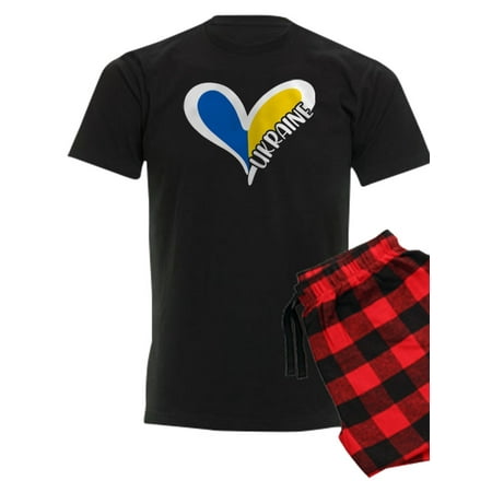 

CafePress - Love Ukraine Heart Pajamas - Men s Dark Pajamas