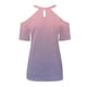 thumbnail image 3 of Tops de verano para mujer, camisetas con hombros descubiertos y estampado de verano, camiseta de manga corta para mujer a la moda Fridja  ghk773, 3 of 3