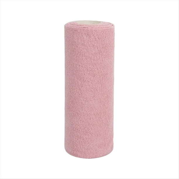 Toallitas de Limpieza Reutilizables, Rollos de Toallas de Microfibra para el Hogar, Trapos para Platos, Reemplazo de Toallas de Papel para Lavar, Color Rosa