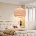 thumbnail image 2 of Viaurbe Unique White Rattan Pendant Lamp Shade Quality Kitchen Island Ceiling Light, 2 of 12