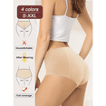 thumbnail image 3 of 4PCS Women's Period Panties - Breathable Mesh Ice Silk Seamless - Leak-Proof High-Waisted Tummy Control - Comfortable Fit Briefs - Soft Pastel Panties Shaper Panties, S-XXL, 3 of 7