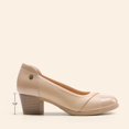 thumbnail image 2 of Zapatos de Tacón Bajo y Punta Cerrada DREAM PAIRS Nude Talle 7.5, 2 of 9