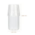 thumbnail image 2 of LEORX 1 Set Food-safe Material Glass Water Carafe For Households And Bedside Use 11.8x2.2x2.2in, 2 of 8