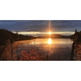 thumbnail image 3 of Deiter, Lori 14x9 Black Modern Framed Museum Art Print Titled - Saranac Lake Sunset, 3 of 5