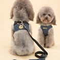 thumbnail image 4 of Arnés y correa de seguridad para mascotas, conjunto para perros pequeños, medianos, gatos, arneses, chaleco, correa para el pecho para cachorros, pugs, chihuahuas, bulldogs, chaleco para mascotas, 4 of 5