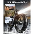thumbnail image 6 of PUCKIPUPPY Electric Bikes for Adults Dual Motor E Bike 28 mph 1600W Peak 80Miles Range 26" Fat Tire Ebike 48V 20AH Battery E-Bike Full Suspension E-Mountain Bikes 8 Speed, Comply with UL2849 by SGS, 6 of 11