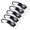 thumbnail image 3 of Mini Carabiner Compass, Aluminum Alloy Keychain Compass  For Outdoor Activities, 3 of 8