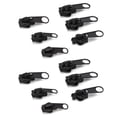 thumbnail image 2 of Clothes Accessory, Zipper Head Easy To Use Multi Purpose 12Pcs Extensive Use  For Home For Art Crafts For DIY Sewing Black, 2 of 8