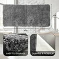thumbnail image 4 of Astarin Non Slip Texture Gray Microfiber Bath Rug, 24" x 60", Machine Washable, 4 of 7