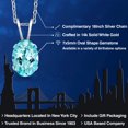thumbnail image 2 of Gem Stone King 14K White Gold Blue Apatite Pendant Necklace for Women | 0.82 Cttw | Gemstone Birthstone | Oval 7X5MM | With 18 inch Silver Chain, 2 of 6