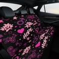 thumbnail image 4 of Hope Hearts Stars Pattern Car Rear Seat Covers,Bench Back Seat Cover , Easy to Install Universal Fit for Cars Trucks Vans And SUVs, 4 of 6