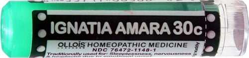 Ollois Ignatia Amara 30C Pellets, Sleeplessness & Nervousness Relief, 80 Ct