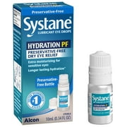 Systane Hydration Preservative Free Liquid Dry Eye Drops for Daily Use, 10 ml