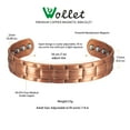 thumbnail image 6 of Wolle, Magnetic Bracelet, Copper, 7.08", 6 of 8