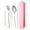 Light Blue, variant on DefiDgd Portable Stainless Steel Fork and Spoon Cutlery Set with Storage Box,Reusable Travel Utensils for Camping Work Gadgets Lunch Box Picnic Essentials(Light Blue)