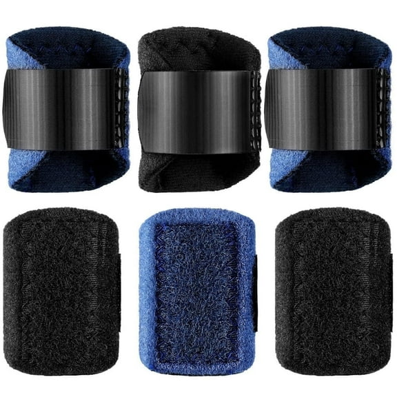 6 Pack Finger Splint Adjustable Trigger Finger Brace Protector Broken Finger Support Splint for Pain Relief,Arthritis,Injury,Sprain,Fits Index,Middle,Ring Finger