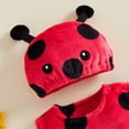 thumbnail image 6 of Cjfdfy Toddler Baby Girl Boy Halloween Costume Clothes Ladybug Costume Red Sleeveless Tops With Wing Hat Little Baby Cute First Halloween Costume Fall Winter Set 0-3Y  ﻿  ﻿, 6 of 9