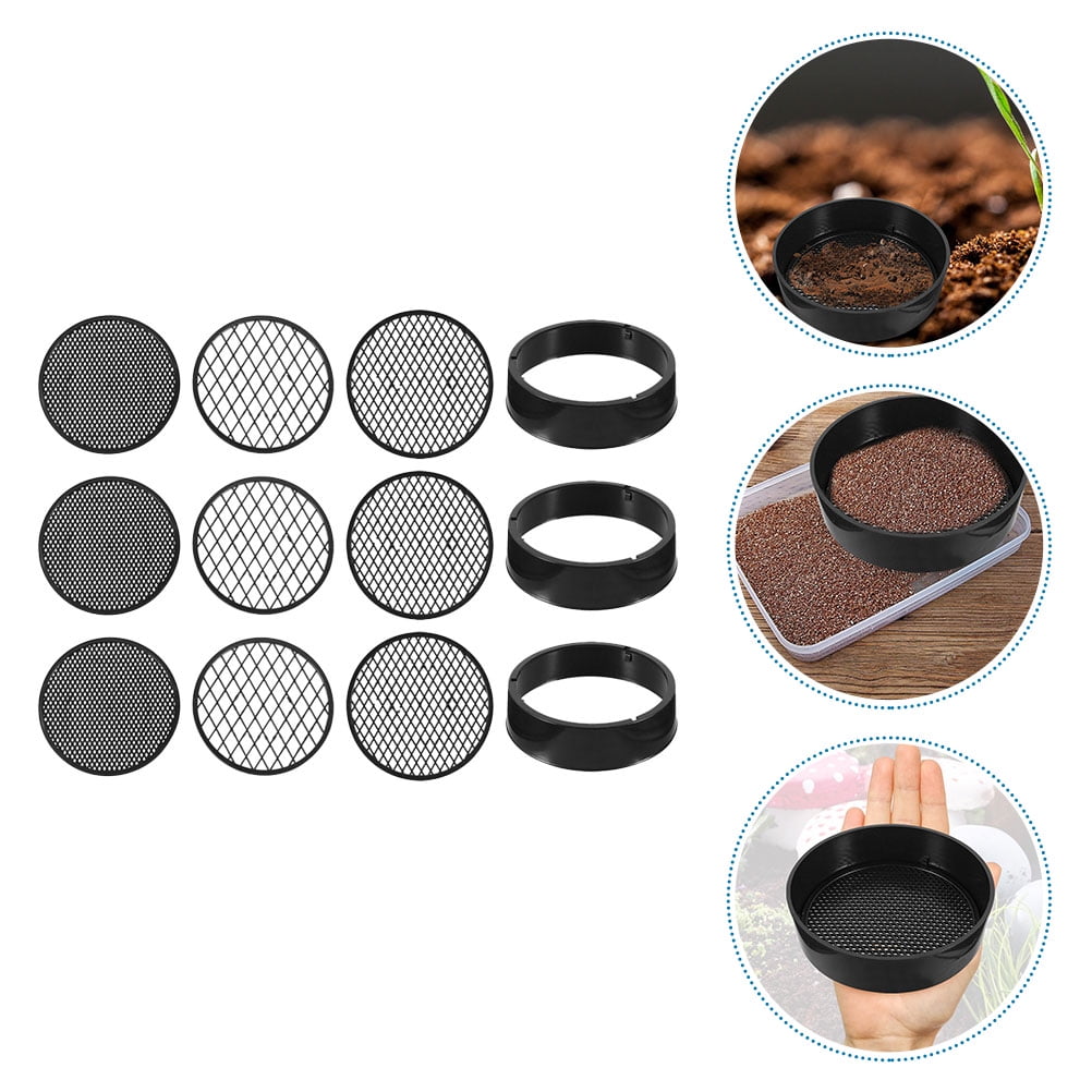 3 Sets Garden Soil Sieves Planting Soil Filters Gardening Sieves