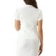 thumbnail image 3 of Conjunto de traje de negocios de 2 piezas para mujeres INSPIRE CHIC, chaqueta de blazer de manga corta y falda lápiz XS color crema blanco, 3 of 6