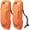 Orange, variant on KEMIMOTO Boat Fenders Boat Bumpers for Docking Upgraded Boat Fenders Bumpers, Fit for Bass Boat Jon Boat and Pontoon Boat (2 PCS)