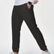 thumbnail image 3 of Pantalones largos para hombre, color liso, con bolsillo, cintura elástica, cordón ajustable, de poliéster, 3 of 8