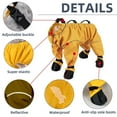 thumbnail image 3 of PEXIOAN Dog Suspender Boots for Small and Medium Dogs, Dog Winter Snow Pants, Non-slip and Waterproof Snow Pants, Protect the Dog's Abdomen and Dog Paws (Yellow, S), 3 of 8