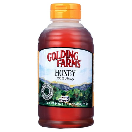 Golding Farms 100% Pure Honey, 24 oz Plastic Bottle