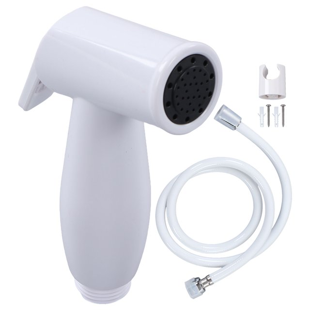 Handheld Bidet Sprayer, G1/2 Thread Toilet Sprayer Wall Mounted For Bathroom For Women For Carpet B1115W 3 Piece Set 1