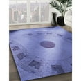 thumbnail image 3 of Ahgly Company Machine Washable Indoor Rectangle Transitional Purple Mimosa Purple Area Rugs, 5' x 7', 3 of 7