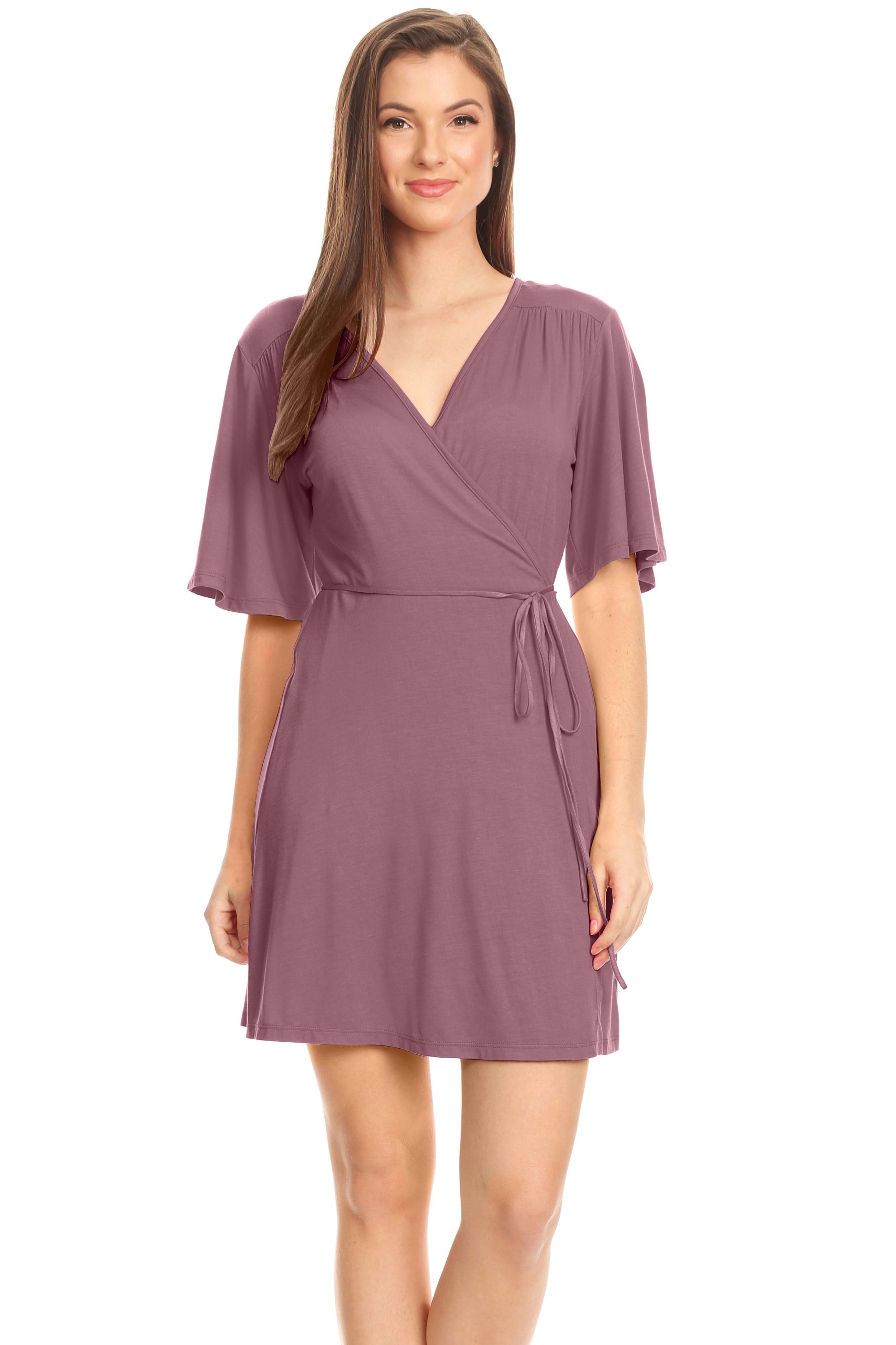 wrap dress small bust