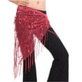 thumbnail image 2 of Belly Dance Hip Scarf - Hip Skirt Belly Dancing Belt Triangle Shawl Tassel Belts Waist Chain for Women/Girls, 2 of 5
