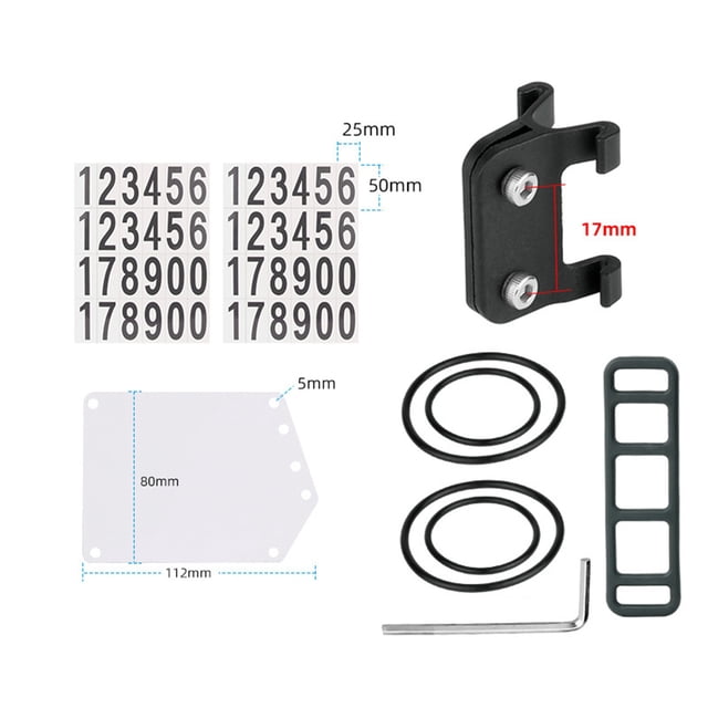 Bike Triathlon Race Number Plate Mount Bicycle Seatpost Holder with Rubber Band