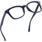 LifeArt Blue Light Blocking Glasses, Anti Eyestrain, Computer Reading Glasses, Gaming Glasses, TV Glasses for Women Men, Anti Glare (Blue, +4.00 Magnification)