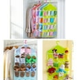 thumbnail image 2 of Rack Storage Closet Wardrobe Hanging Shelf Organizer 16-Pockets for Clothes Sock, 2 of 5