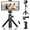 Black Mini with Remote, variant on Adjustable Mini Tripod Stand for Camera & GoPro & Smartphone, Extendtable Selfie Stick Tripod with Gopro & Phone Holder