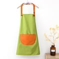 thumbnail image 4 of 1 Pack Children's Apron, Adjustable Waterproof Kids Art Apron with Pockets, Kids Painting Aprons for Cooking Baking Painting Crafting Art Gardening Grilling Activity, Green, 4 of 6
