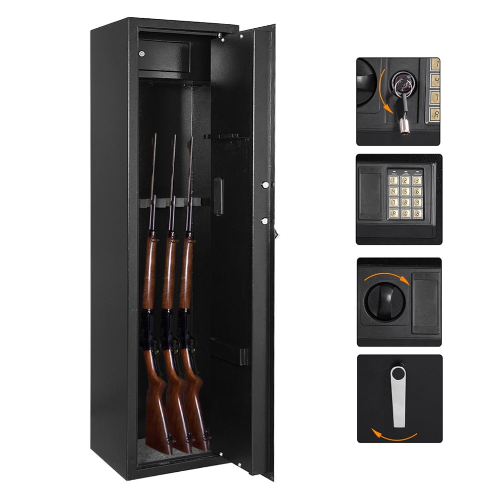 Gun Storage Solutions Rifle/Shotgun Plastic Kit and Shelf Liner - Rack for  Gun Cabinet, Gun Safe Organizer Accessory, Includes 5 Orange 16-Inch Rods  and 15 x 19 Black Woven Nylon Loop Fabric 
