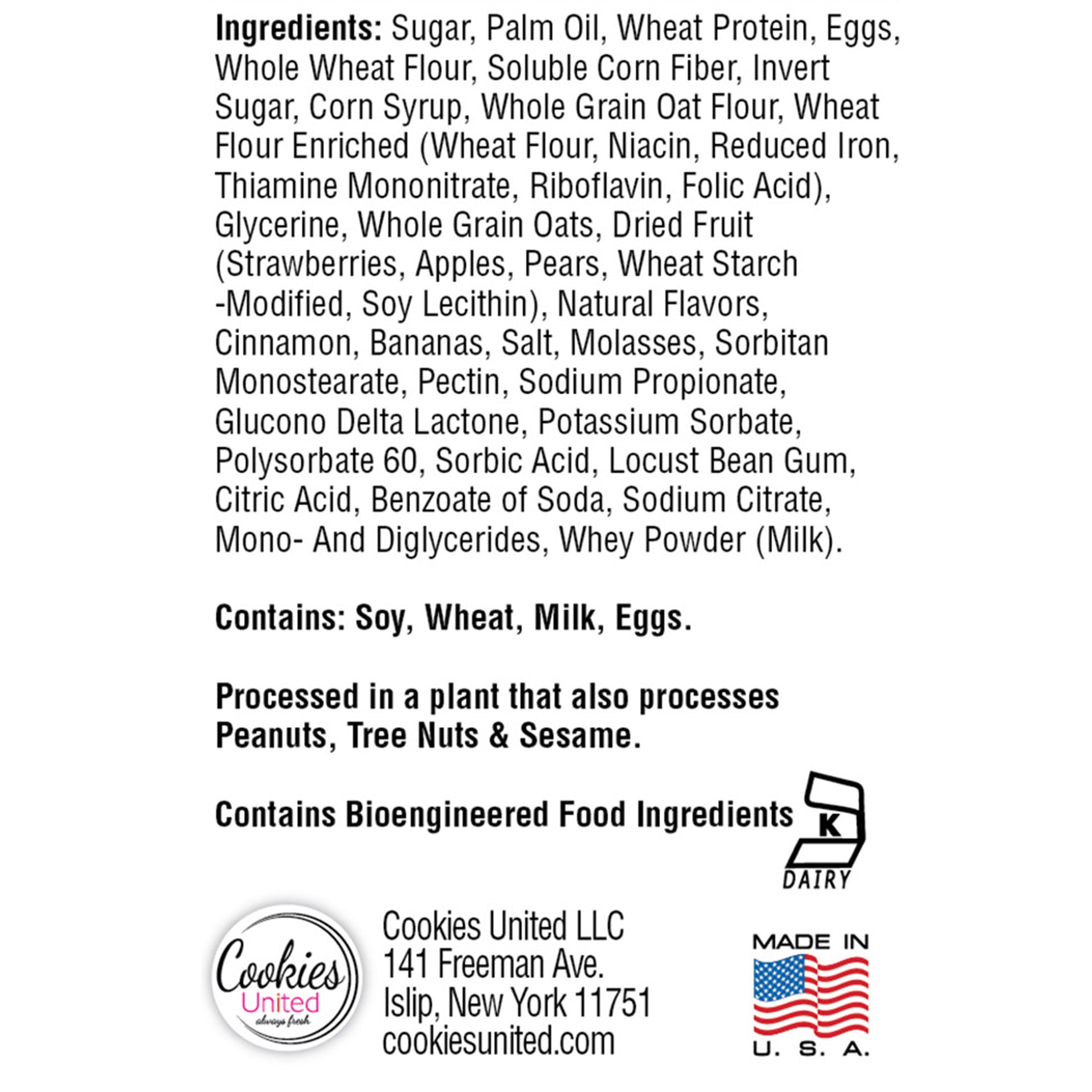 Cookies United Golden Grains Minions Banana Oat Crumble Cakes, 9oz