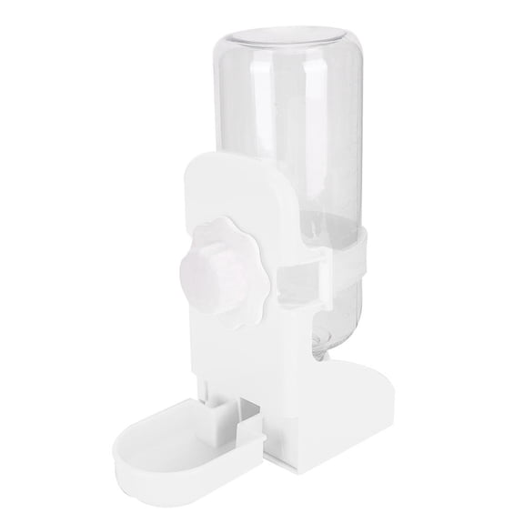 YAHHU Plastic Hanging Pet Water Dispenser – Secure, Leak‑Proof Bowl for Dogs, Cats, Parrots & Hamsters – White