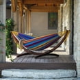 thumbnail image 2 of Vivere Double Cotton Hammock with Solid Pine Stand- Tropical, 2 of 5