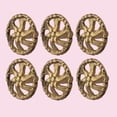thumbnail image 2 of Renovators Supply Vintage Kitchen Cabinet Knobs Brass Swirled 1.5" Diameter Dresser Drawer Knobs Distinctive Cabinet Hardware Knobs and Pulls Pack of 6, 2 of 2
