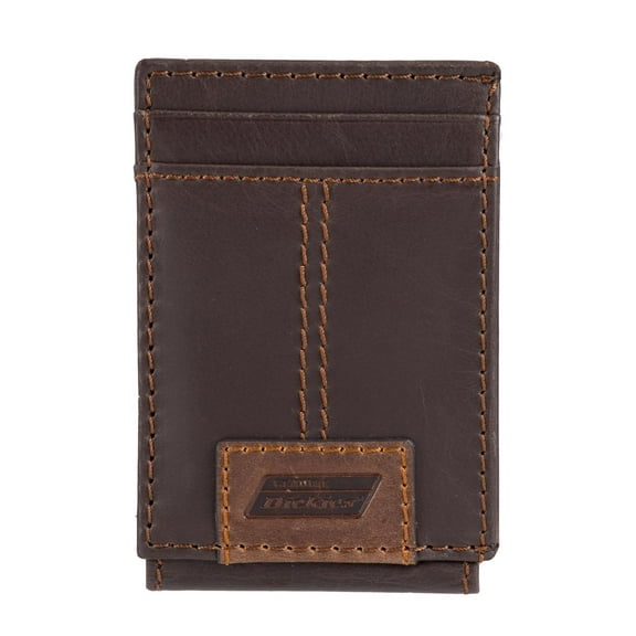 Genuine Dickies Men's RFID Leather Magnetic Front Pocket Wallet